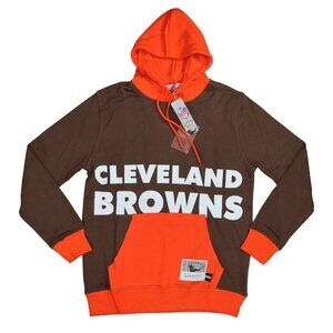 Mitchell & Ness Cleveland Browns NFL Throwbacks Hoodie Men's Sweatshirt NWT